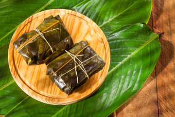 Tamale traditional Colombian food - Text Space