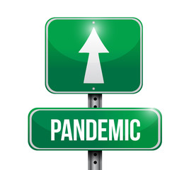 Pandemic sign illustration