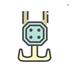 Crane hook icon, 64x64 perfect pixel and editable stroke.