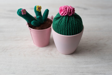 cactus de crochet manualidades