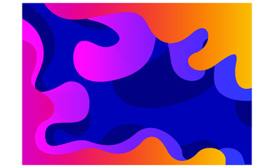 Abstract colorful flow shapes background design