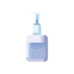 Soap dispenser flat style icon vector design