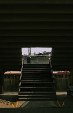 escalera a  graderias