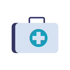 Cross inside kit flat style icon vector design