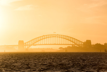 Sydney Harbour Bridge at sunset