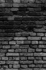 Old Brick Wall Texture (Black and White)