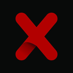 Obraz premium X letter logo design