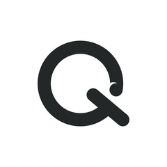 Q letter icon logo design vector