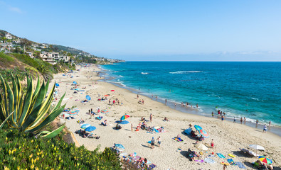 View of Treasure Island Beach at the Montage in Laguna Beach, California, United States