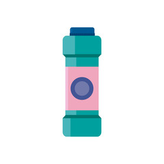 detergent bottle flat style icon vector design