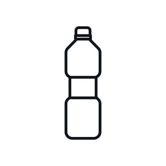 detergent bottle line style icon vector design