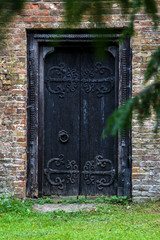 old wooden door