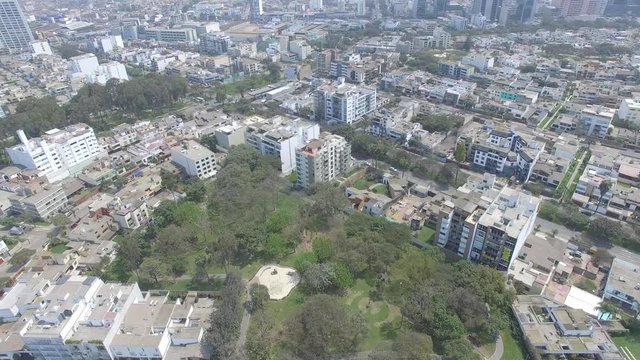 arbol edificios urbano drone camara