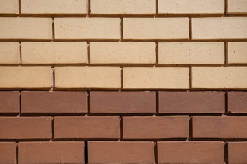 Brown and cream brick texture stretcher bond