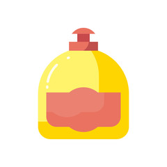 detergent bottle flat style icon vector design