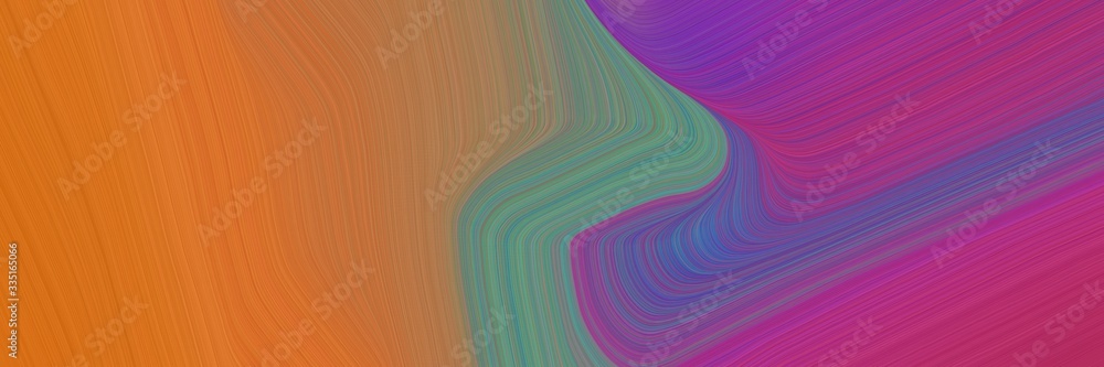 Poster abstract decorative designed horizontal header with bronze, moderate pink and teal blue colors. dyna