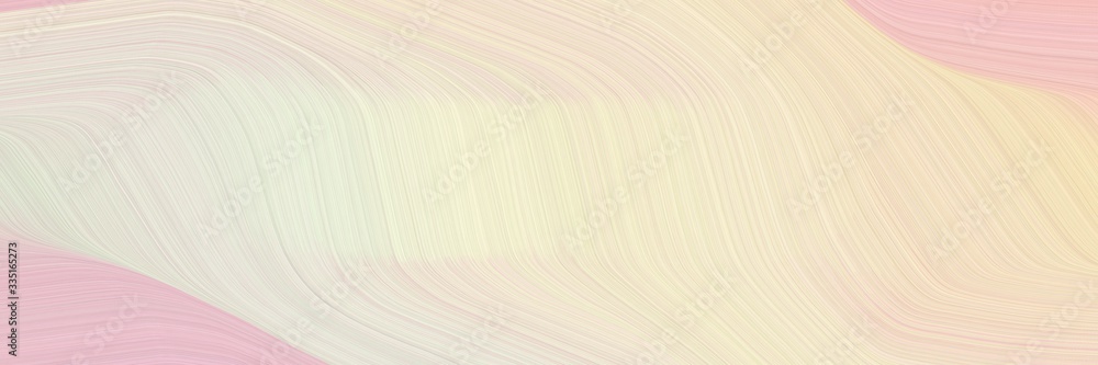 Poster abstract surreal header design with antique white, baby pink and linen colors. elegant curved lines 