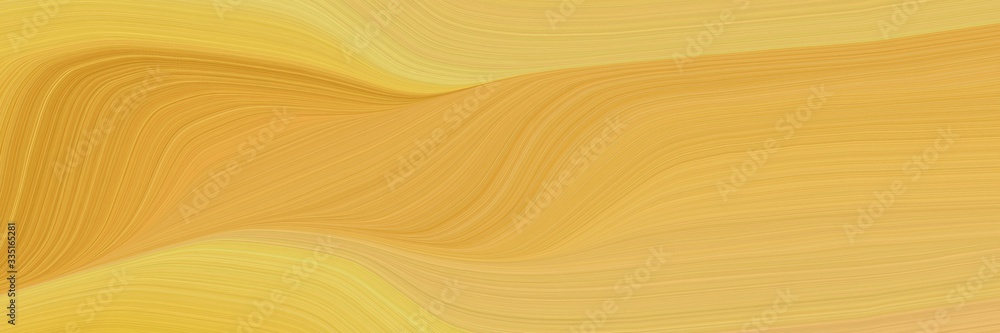 Aufkleber abstract dynamic header design with sandy brown, khaki and bronze colors. elegant curved lines with 