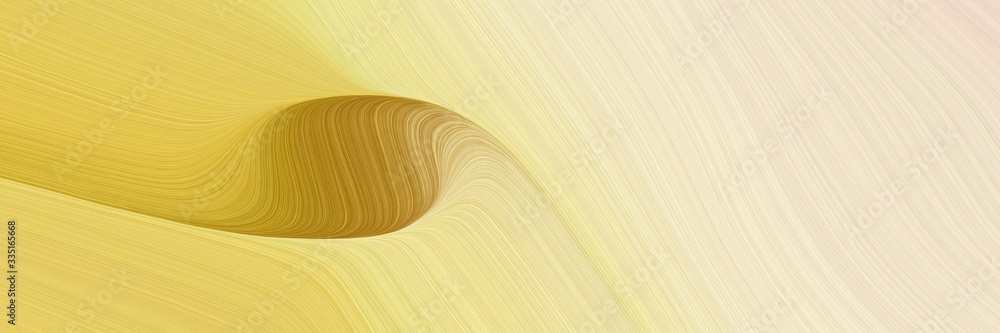 Poster abstract modern header with wheat, golden rod and burly wood colors. dynamic curved lines with fluid