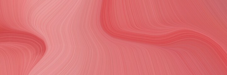 abstract dynamic horizontal header with indian red, dark salmon and light coral colors. dynamic curved lines with fluid flowing waves and curves
