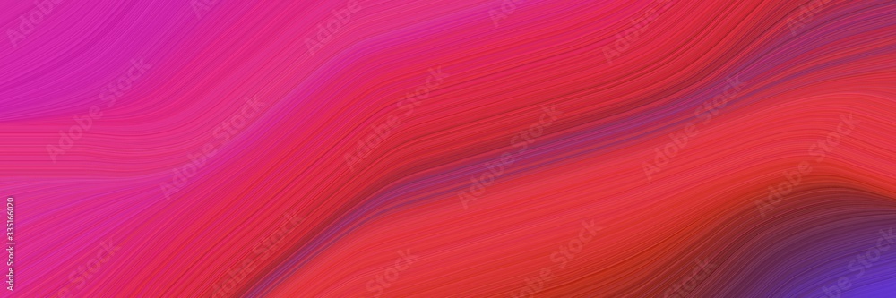 Poster abstract dynamic header design with crimson, medium violet red and old mauve colors. elegant curved lines with fluid flowing waves and curves