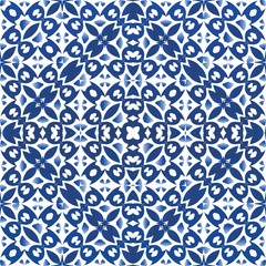 Decorative color ceramic azulejo tiles.