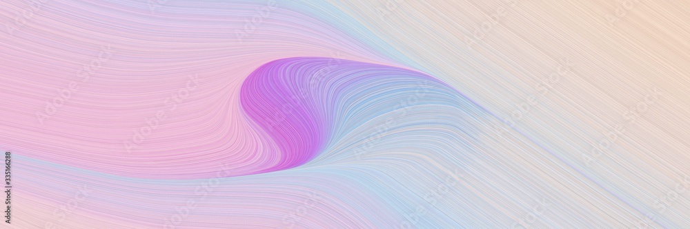 Poster abstract moving header design with thistle, orchid and light steel blue colors. dynamic curved lines with fluid flowing waves and curves