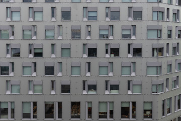 Flat texture of contemporary architectural curtain wall facade