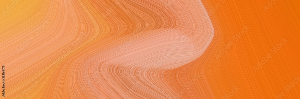Poster abstract decorative designed horizontal banner with bronze, burly wood and dark salmon colors. elega