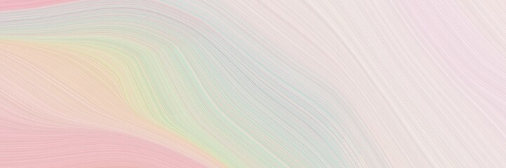 abstract dynamic horizontal header with light gray, linen and pastel gray colors. elegant curved lines with fluid flowing waves and curves