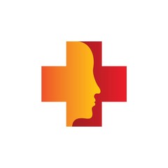 mental health logo design vector