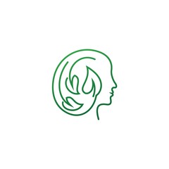 Fototapeta na wymiar mental health logo design vector