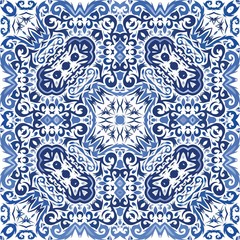 Portuguese ornamental azulejo ceramic.
