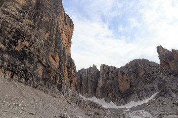 Mountain alps panorama in Brenta Dolomites, Italy
