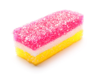 Sweet jelly candy on white background