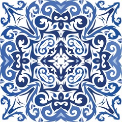 Antique azulejo tiles patchwork.