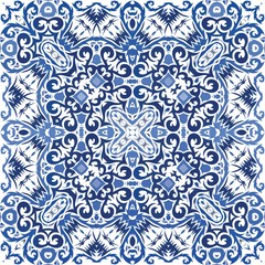 Antique azulejo tiles patchwork.
