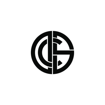 dcs letter original monogram logo design