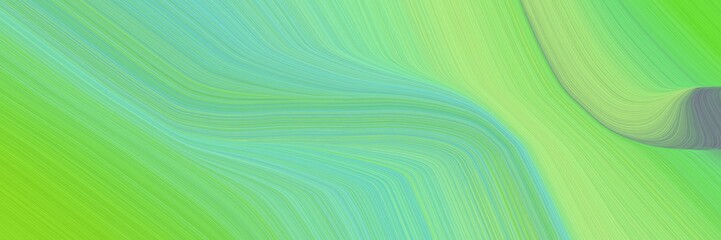 abstract dynamic curved lines dynamic header with pastel green, moderate green and medium aqua marine colors