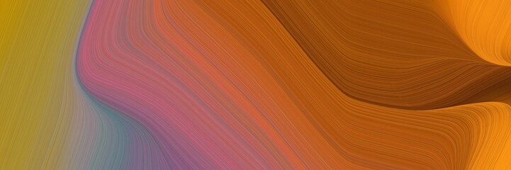abstract dynamic curved lines dynamic header design with sienna, antique fuchsia and bronze colors. elegant curved lines with fluid flowing waves and curves