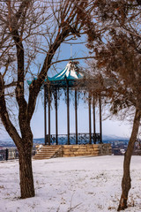 View of the Chinese gazebo from different angles