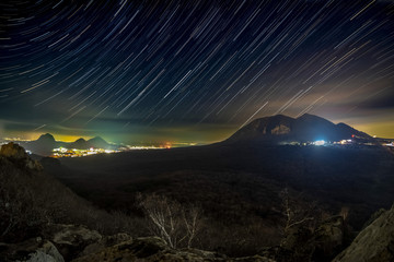 Starry night on Mount Acute