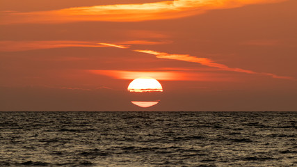Sunset over Baltic Sea