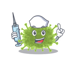 A nice nurse of haploviricotina design concept with a syringe