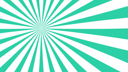 Sunburst, radiating, sun light, circuses, stripe background design. Royalty high-quality best stock image of cartoon sunburst pattern white, green background. Stripes sunburst in retro pop art style
