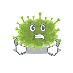 Mascot design concept of haploviricotina with angry face