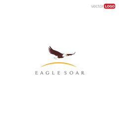 Obraz premium eagle soar in the sky icon/symbol/Logo Design Vector Template Illustration.