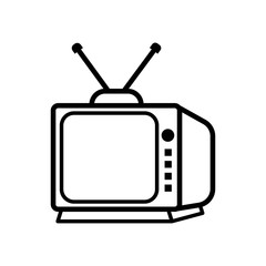 Television icon vector