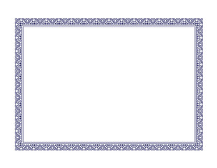 vintage frame with floral ornament