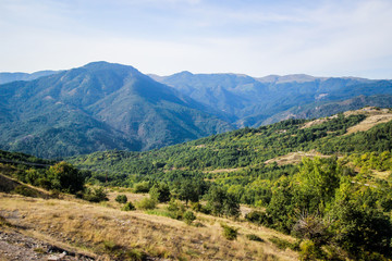 Fototapeta na wymiar Thessaly beautiful mountains, forests, views, landscapes, scenery, Greece
